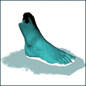 3D scan of the foot