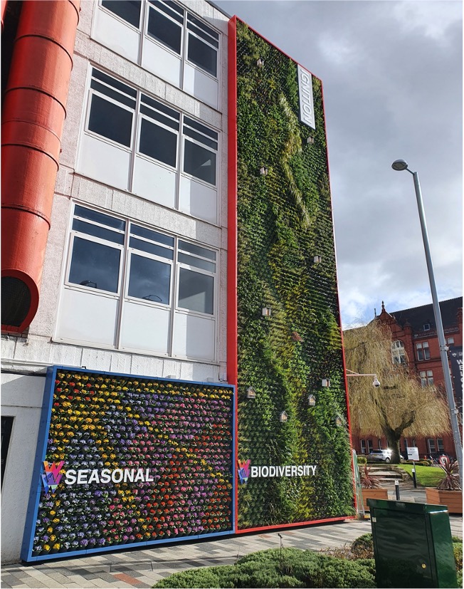 Green wall on Cockroft Building