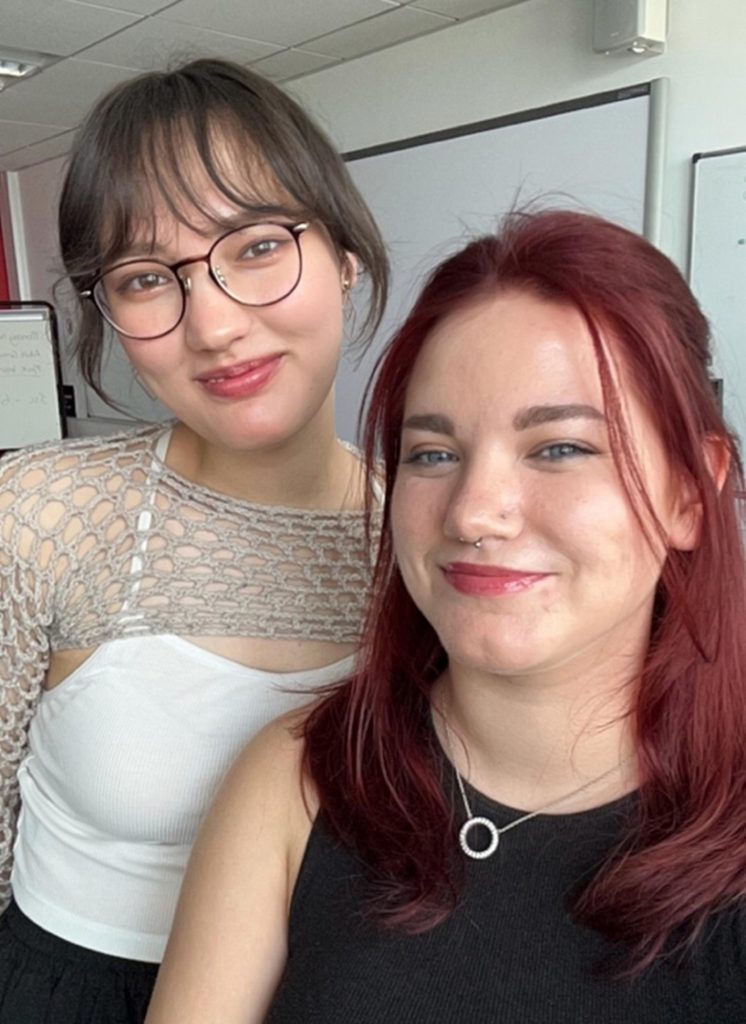 Picture showing Abby and Lucy