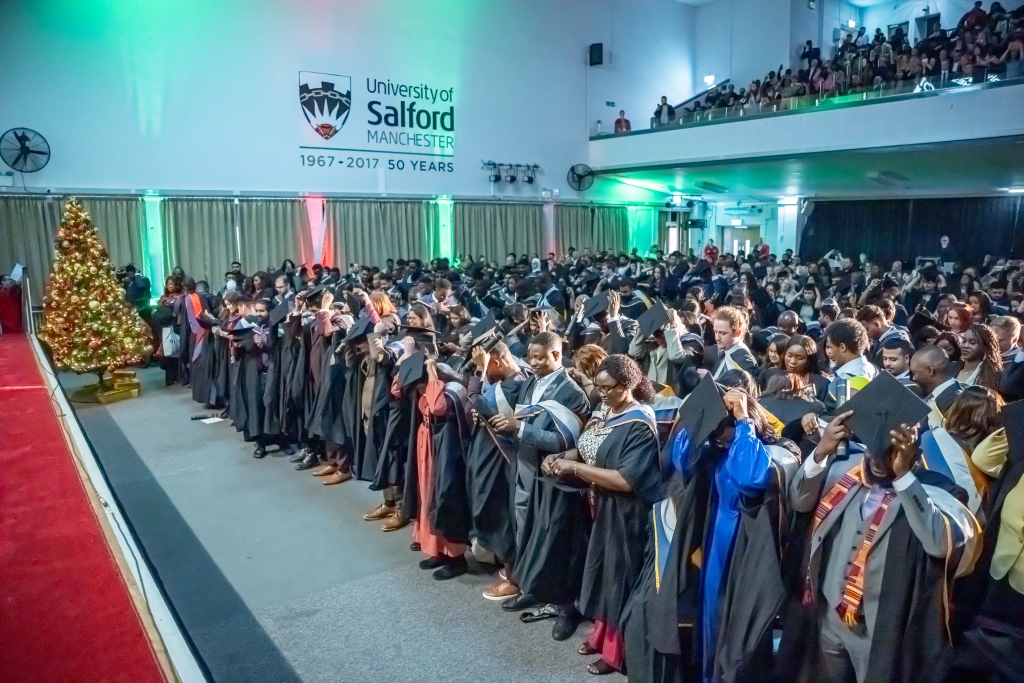 Graduation at the University of Salford.