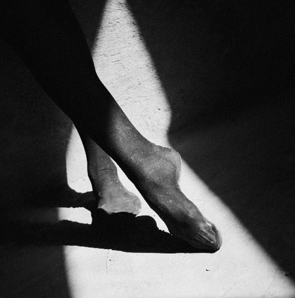 a close up of a person's feet