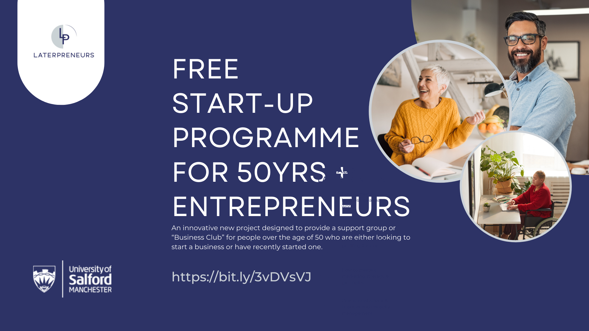 Laterpreneurs Programme of Salford University