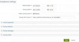 JISC Online Surveys Step by Step - Salford PsyTech Home →⌂ - Salford ...