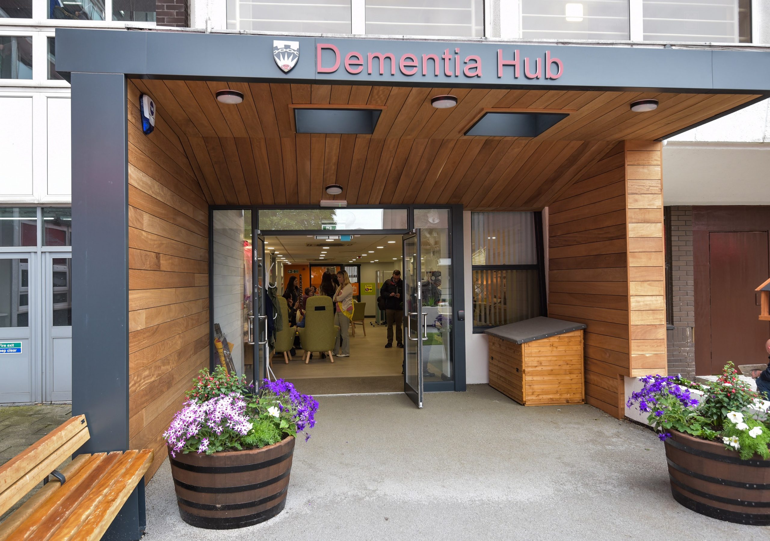 Dementia Hub front entrance at the University of Salford